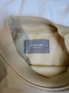 Everlane Crewneck Sweatshirt in Light Yellow
